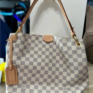 Louis Vuitton Damier Azur Graceful PM Shoulder Bag